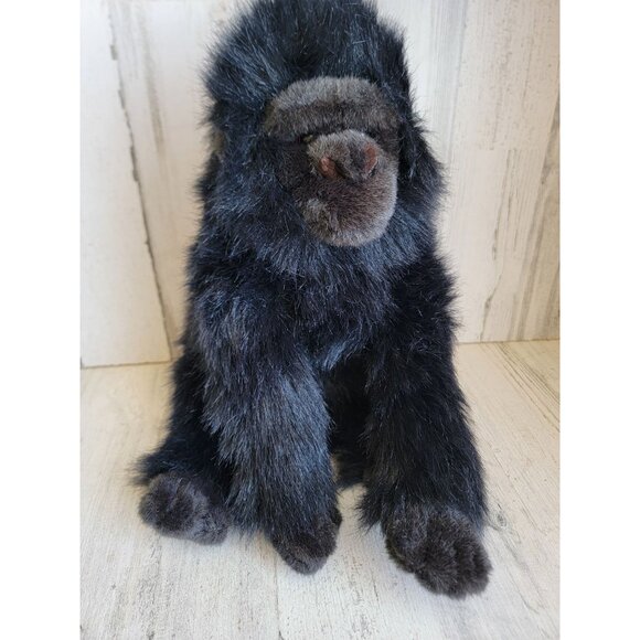 Vintage black ape monkey plush home decor zoo stuffed animal - Picture 3 of 7